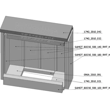 Šamotová komora komplet VARI