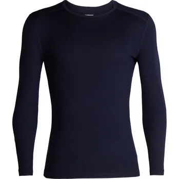 Pánské tričko pánské merino triko ICEBREAKER Mens 260 Tech LS Crewe, Midnight Navy velikost: S