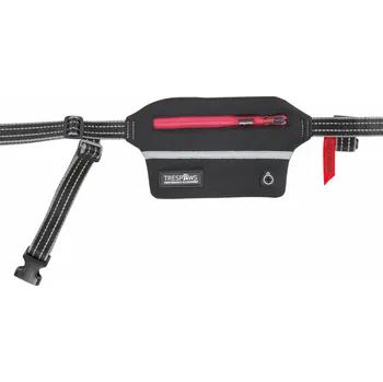 Běžecký opasek s vodítkem Trespaws Chester velikost OSFA carbon