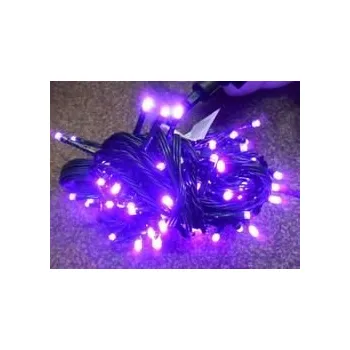 Vánoce VENKOVNÍ VÁNOČNÍ OSVĚTLENÍ 100 LED - FIALOVÉ