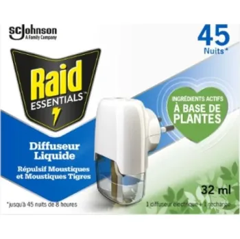 Aroma difuzér Difuzér proti komárům Raid Essentials, 32 ml