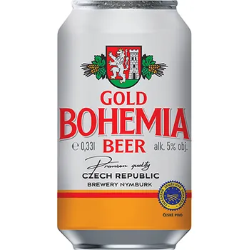 Pivo Gold Bohemia Beer 5 % 0,33 l plech