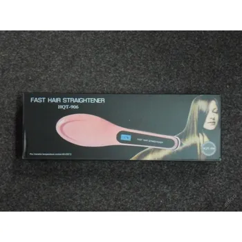 Péče o vlasy PRC ŽEHLIČKA NA VLASY S KARTÁČEM HQT - 906 - RŮŽOVÁ