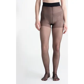 Dámské punčochy Klasické punčochy s transparentní špičkou | nadotec DUŠE | 20 DEN černá - Černá - 3 M