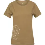 Dámské bavlněné tričko Hannah ZOEY II dull gold velikost 40 zelená