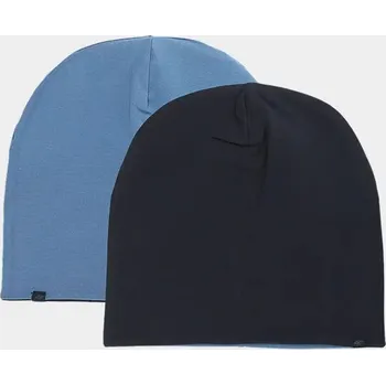Módní doplněk Dětská oboustranná čepice 4F velikost One Size blue navy (blue)