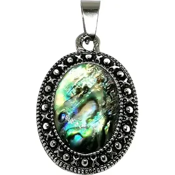 Přívěsek Paua mušle přívěsek ovál 2,5 cm