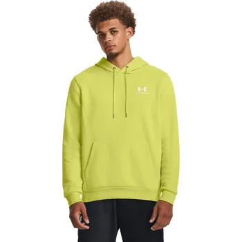 Pánská mikina Pánská mikina Under Armour Essential Fleece Hoodie velikost XXL lime yellow