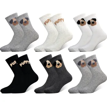 Kalhotky PESAIL Damské ALPACA ponožky PUPPY MX653 6 páry Barva: Mix, Velikost: 38-42