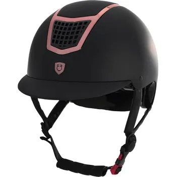 Jezdecká přilba EQUESTRO Helma jezdecká Eclipse Plain Matt Equestro, black/rose gold Obvod hlavy: 56-58 cm