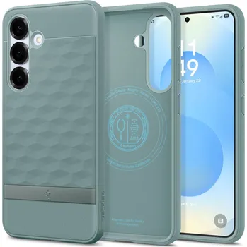 Pouzdro na mobilní telefon KRYT SPIGEN PARALLAX MAG MAGSAFE GALAXY S25+ PLUS SAGE GREEN