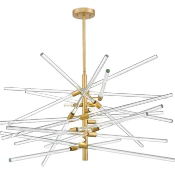 Zuma Line P0599-06A-V7AC - Lustr na tyči REYKJAVIK 6xG9/42W/230V zlatá