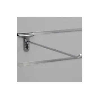 Prodejní regál SLAT hák / háček TOP, délka 300 mm, chrom