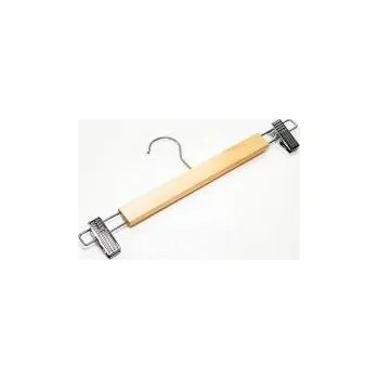 Ramínko Dřevěná ramínka/dřevěné ramínko kalhotové BT, se skřipci, šířka 35cm,1ks