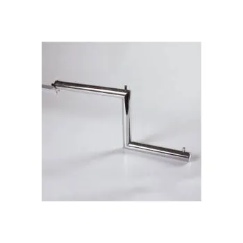 Prodejní regál Prodejní systém SPOT 25, zalomené rameno, délka 390 mm, chrom