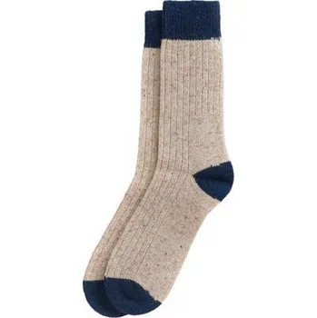 Pánské ponožky Barbour Houghton Socks — Stone/Navy