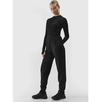 Dámské oblečení Dámské tepláky typu jogger s přídavkem modálu 4F - černé velikost XS černá
