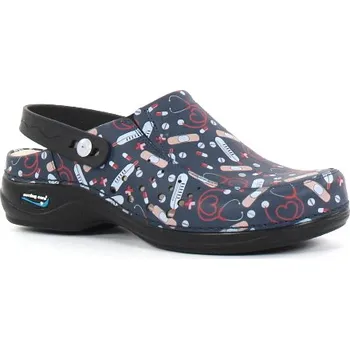 Dámská obuv Nursing Care BERLIM WG4APF26 pracovní kožená pratelná obuv s certifikací unisex s páskem health 03 Velikost: 43