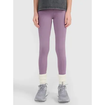 Dívčí legíny Dívčí legíny 4F velikost 122 dark violet