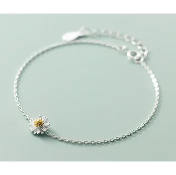 Náramek For Silver Náramek s květem Sedmikrásky - Stříbro 925