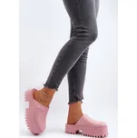 Dámské pantofle s masivní podrážkou Big Star - růžová velikost 37 růžová