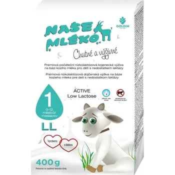 Kojenecká výživa Goldim NAŠE MLÉKO LL 1 Active, 400g