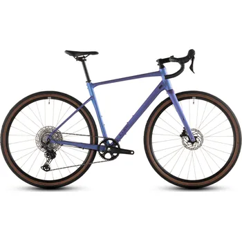 gravel kolo Gravel kolo CUBE Nuroad EX 2026 blueiris´n´lilac Barva: Modrá, Velikost: S gravel bike s výbavou Shimano GRX 1x12, pedály nejsou součástí