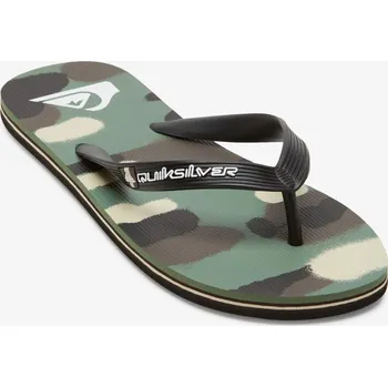 Pánské pantofle Pánské žabky Quiksilver MOLOKAI ART velikost 10 (43) zelená