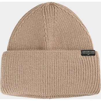 Módní doplněk Chlapecká zimní čepice 4F velikost OSFA beige