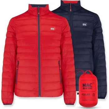 MAC IN SAC Mac In A Sac Polar Packable Men's Down Jacket, Red/Navy Velikost: XS