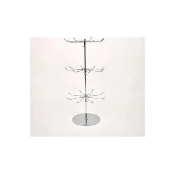 Stojánek na stůl, podstavec + 3 x kolotoč 275 mm, chrom