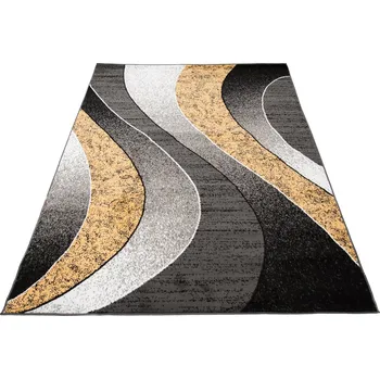 Koberec Makro Abra Moderní kusový koberec CHEAP K857G žlutý šedý Rozměr: 250x300 cm