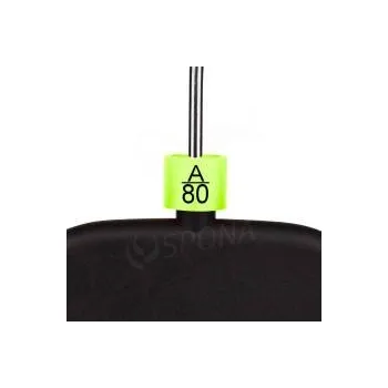 Ramínko Minireitery podprsenkové, značení "A/80", zelená barva, černý potisk, 25ks