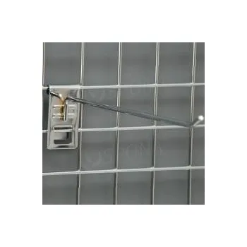 Prodejní regál SÍŤ 5 háček, délka 300 mm (G54), chrom