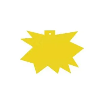 Dárková visačka Papírové visačky DREAMER "ježek" 120 x 80 mm, žluté, 90 ks