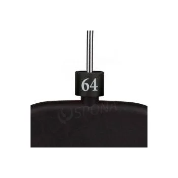 Ramínko Minireitery, značení "64", černá barva, stříbrný potisk, 25ks