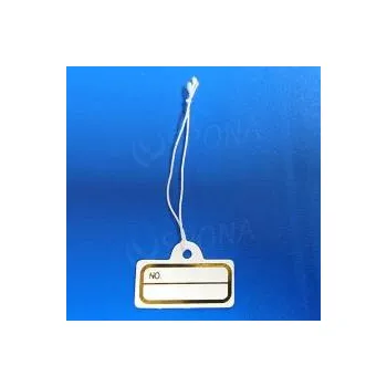 Dárková visačka Papírové visačky DREAMER mini A29, bílé, s bílou gumičkou, (AC) 200 ks