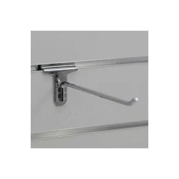 Prodejní regál SLAT hák / háček TOP, délka 200 mm, chrom