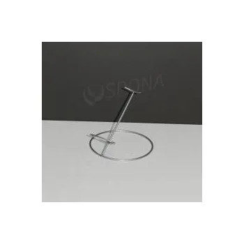 Figurína Stojánek k plastové noze, držák nohy, chrom