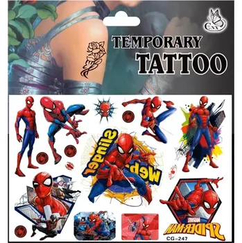 Odstranitelné tetování Dočasné tetování barevné Spiderman CG-247