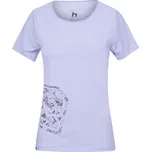 Dámské bavlněné tričko Hannah ZOEY II purple heather velikost 40 fialová