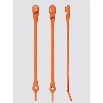 Tkaničky do bot Elastické tkaničky Hickies (14ks) - oranžová velikost OSFA orange