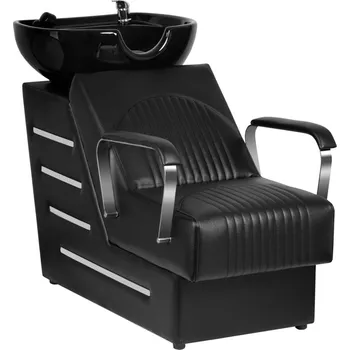 Kadeřnické křeslo GABBIANO BLACK ORLEAN MYTKA NA VLASY