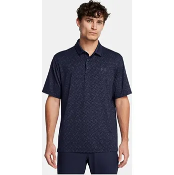 Pánské tričko Pánské tričko Under Armour Playoff 3.0 Check Jacquard Polo velikost S midnight navy