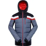 Pánská péřová lyžařská bunda ALPINE PRO FERER velikost XXXL dk. metal blue