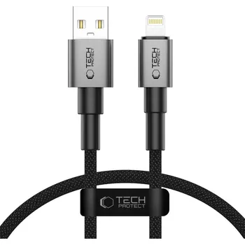 Datový kabel TECH-PROTECT ULTRABOOST DNA LIGHTNING CABLE 12W/2.4A 25CM IRON GREY