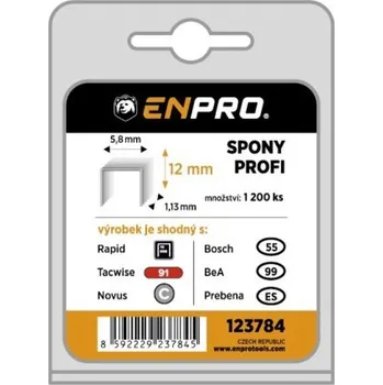 Příslušenství k nářadí Spony Profi 343, šířka 5,8 mm, EnPro - 12 mm