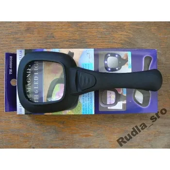 PRC POGUMOVANÁ LUPA S LED OSVĚTLENÍM