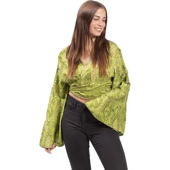 Dámská halenka Bolerko GITA s dlouhým rukávem zelené III.