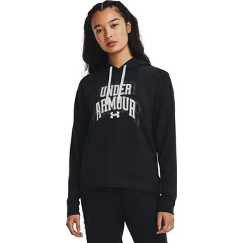 Dámská mikina Dámská mikina Under Armour Rival Terry Graphic Hdy velikost XXL black
